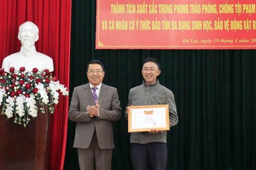 Tuyên dương người 'giải cứu' cá thể tê tê vàng quý hiếm