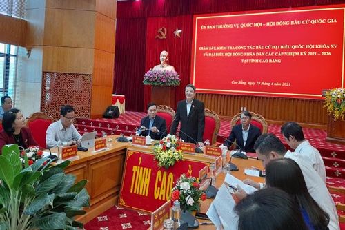 Giám sát, kiểm tra công tác bầu cử tại Cao Bằng