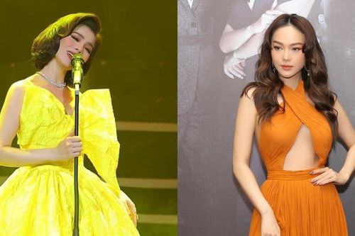 Lệ Quyên đài các, Minh Hằng quyến rũ với đầm khoét ngực