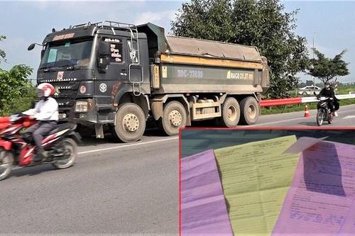 Một xe tải bị lập 4 biên bản cùng 1 lỗi vẫn tái phạm