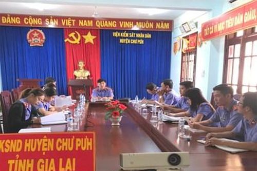 VKSND huyện Chư Pưh công bố dự thảo Kết luận kiểm tra nghiệp vụ
