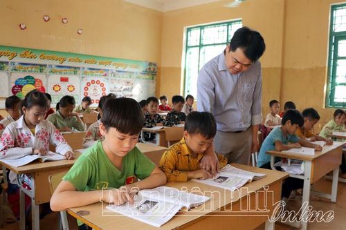 Trường PTDT bán trú Tiểu học Nậm Vì thi đua 'Dạy tốt, học tốt'
