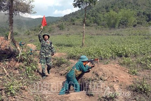Diễn tập chiến đấu phòng thủ xã Mường Phăng năm 2021