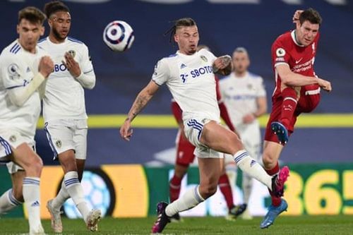 Leeds cầm chân Liverpool 1-1