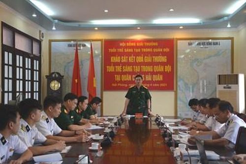 Nhiều công trình sáng tạo của tuổi trẻ Quân chủng Hải quân được ứng dụng hiệu quả