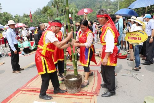 Phú Thọ: Sôi nổi Hội thi gói, nấu bánh chưng, giã bánh giầy