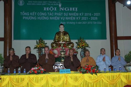 Đắk Lắk: Gia đình Phật tử thị xã Buôn Hồ tổng kết Phật sự nhiệm kỳ 2016-2021