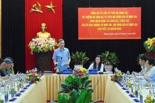 Công an tỉnh Quảng Ngãi đảm bảo tuyệt đối an ninh, an toàn cho ngày hội bầu cử