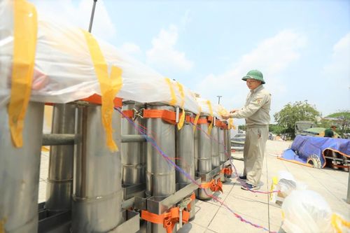 Cận cảnh trận địa pháo hoa lễ hội Đền Hùng 2021 trước giờ khai hỏa