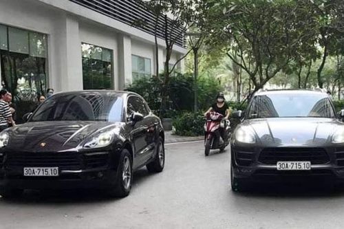 Xe Porsche được người dân phát hiện tại khu đô thị Times City đeo biển số giả