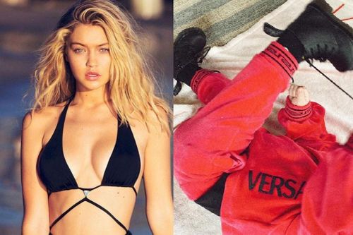 Con gái 7 tháng tuổi của Gigi Hadid mặc đồ Versace