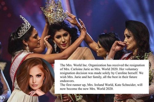 Sau sự cố đánh hoa hậu Sri Lanka bị thương, Mrs World thu hồi danh hiệu của Caroline Jurie không do dự