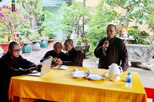 Ban Trị sự Phật giáo huyện Củ Chi tập huấn hành chánh điện tử