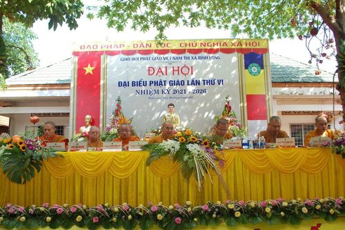 Thượng tọa Thích Chơn Lý tái nhiệm chức Trưởng ban Trị sự Phật giáo thị xã Bình Long (2021-2026)