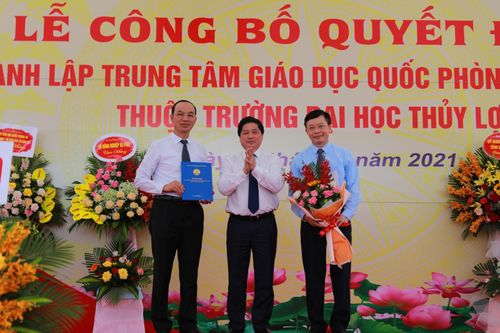 Thành lập Trung tâm giáo dục quốc phòng và an ninh thuộc Trường ĐH Thủy lợi