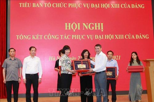 Tiểu ban Tổ chức phục vụ Đại hội XIII của Đảng đóng góp quan trọng vào thành công của Đại hội