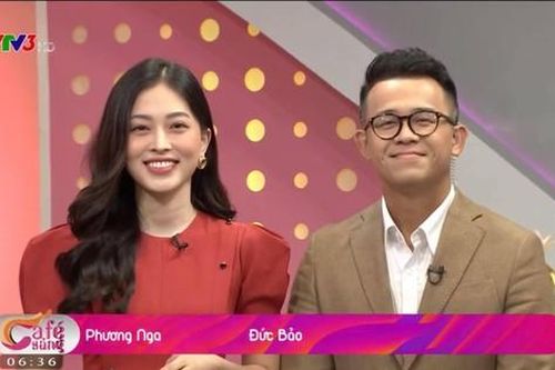 Hình ảnh á hậu Phương Nga làm MC 'Cà phê sáng' VTV3 số mới