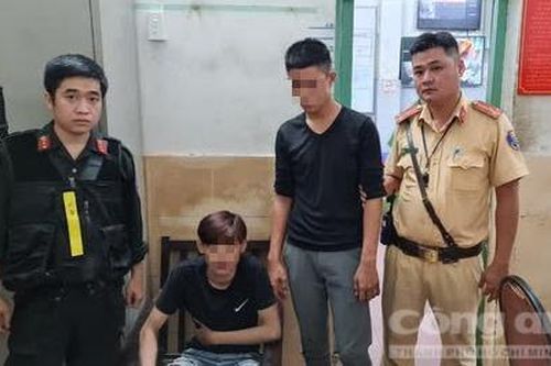 CSGT và CSCĐ khống chế 2 tên cướp nhí nghiện ma túy manh động