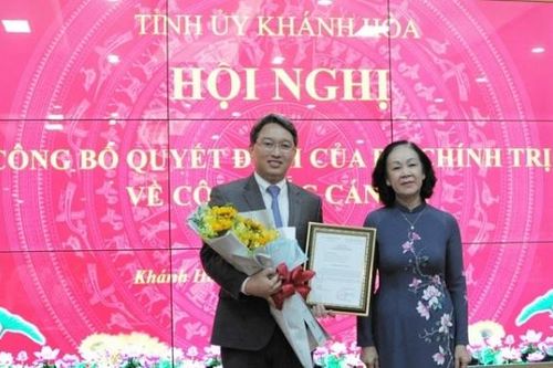 Phó Chánh Văn phòng Trung ương Đảng làm Bí thư Tỉnh ủy Khánh Hòa