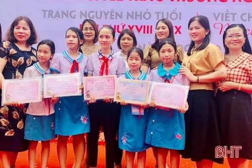 13 học sinh Hà Tĩnh đạt giải 'Trạng nguyên nhỏ tuổi' và 'Nét chữ - nết người'