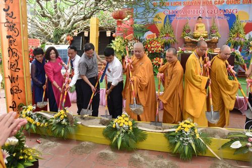 Phú Thọ: Lễ động thổ trùng tu cụm di tích lịch sử cấp quốc gia chùa Phổ Quang