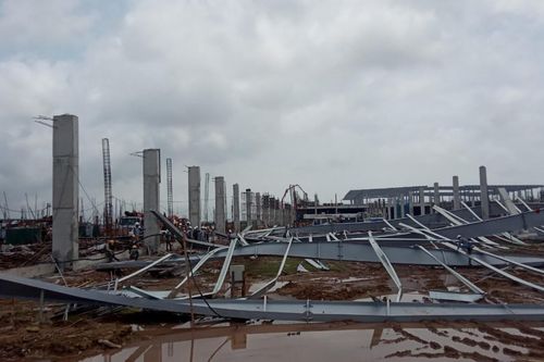 Quảng Ninh: Thêm thông tin về vụ sập khung mái nhà xưởng đang xây dựng