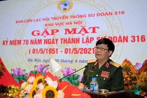 Sư đoàn 316 gặp mặt kỷ niệm 70 năm Ngày thành lập