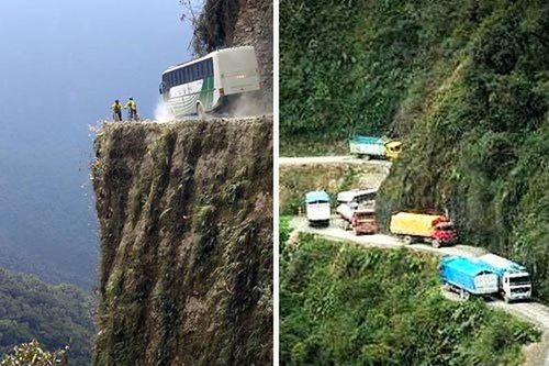 Thót tim những cung đường 'tử thần' khiến lái xe phải 'căng não'