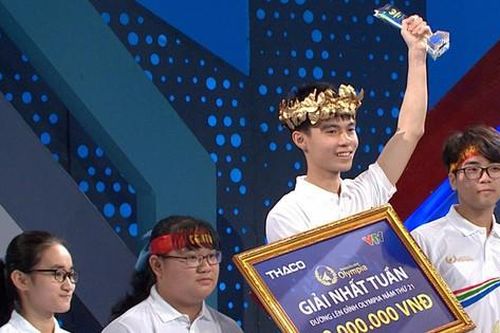 Nam sinh Nghệ An thắng tuyệt đối với số điểm cao 390, giành vòng nguyệt quế Olympia