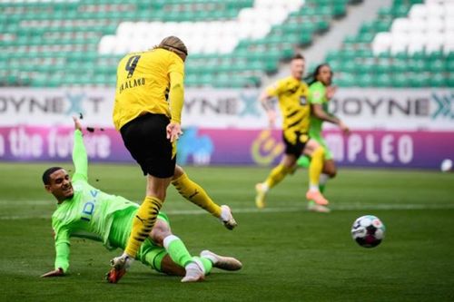 Kết quả Wolfsburg 0-2 Dortmund: Haaland tỏa sáng, Dortmund áp sát top 4