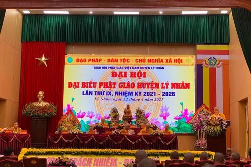 Thượng tọa Thích Thiện Hưởng tiếp tục làm Trưởng ban Trị sự Phật giáo huyện Lý Nhân