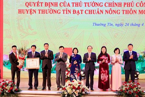 Huyện Thường Tín đạt chuẩn nông thôn mới