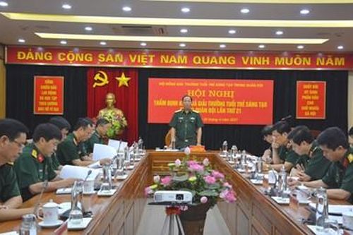 Thẩm định kết quả Giải thưởng Tuổi trẻ sáng tạo trong quân đội lần thứ 21