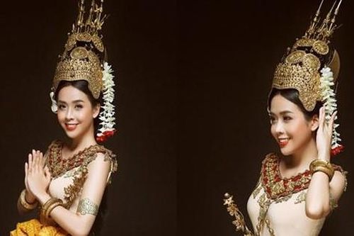 Hoa khôi sinh viên TP Cần Thơ Kiều Vân đẹp dịu dàng với trang phục Khmer