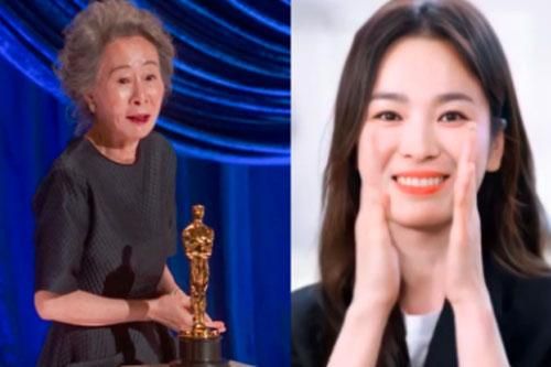 Sao Hàn 73 tuổi gây chấn động khi nhận giải Oscar 2021, Song Hye Kyo liền có động thái 'gây bão' mạng xã hội