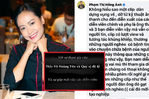 Sự thật phía sau đoạn clip nam diễn viên giả mù hỗ trợ ông Võ Hoàng Yên, bị diễn viên Hồng Ánh chỉ trích