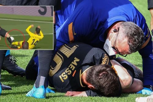 Messi suýt gãy chân sau pha vào bóng rợn người của đối thủ
