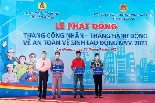 An Giang phát động Tháng Công nhân và Tháng hành động về an toàn vệ sinh lao động