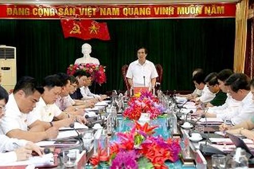 Bí thư Tỉnh ủy Bùi Minh Châu kiểm tra công tác xây dựng Đảng và phát triển KT-XH sau Đại hội Đảng các cấp tại huyện Đoan Hùng
