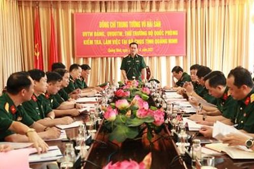 Kiểm tra công tác xây dựng doanh trại tại Bộ CHQS tỉnh Quảng Ninh