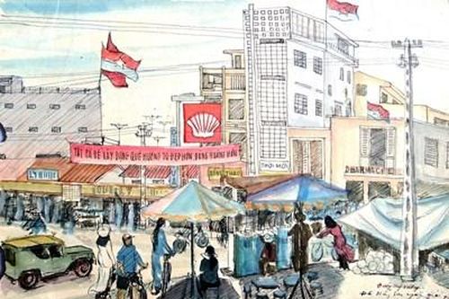 Triển lãm ký họa 'Đà Nẵng những ngày sau giải phóng và hôm nay'