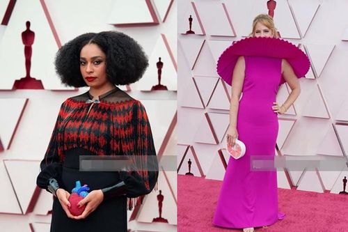 Loạt trang phục thảm họa, độc lạ tại thảm đỏ Oscar 2021