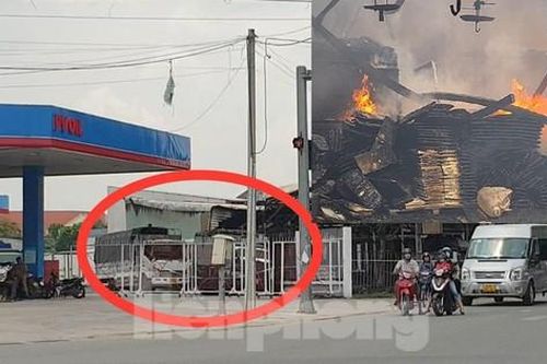 Quán cà phê cạnh cây xăng phát hỏa, nhiều người hoảng loạn tháo chạy