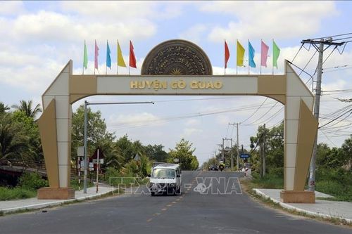 Công bố huyện Gò Quao (Kiên Giang) đạt chuẩn nông thôn mới