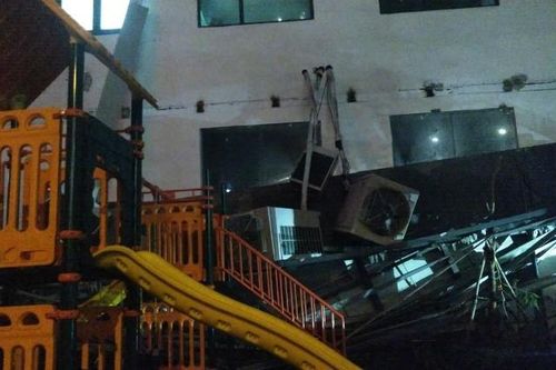 Chủ đầu tư nói gì về vụ giàn cục nóng điều hòa chung cư An Bình Plaza đổ sập xuống khu vui chơi trẻ em?