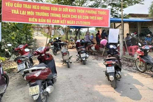 Ấn định thời gian một tháng để Cty Hùng Vân di dời toàn bộ trại heo