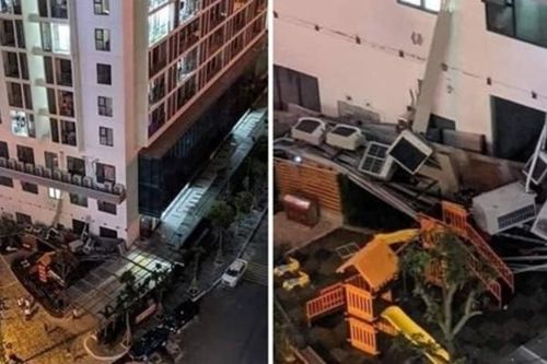 Sập giàn điều hòa ở chung cư An Bình: Công an vào cuộc