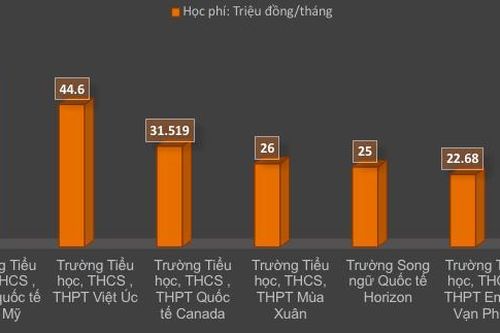 TP.HCM công bố học phí tư thục, cao nhất 53 triệu/tháng