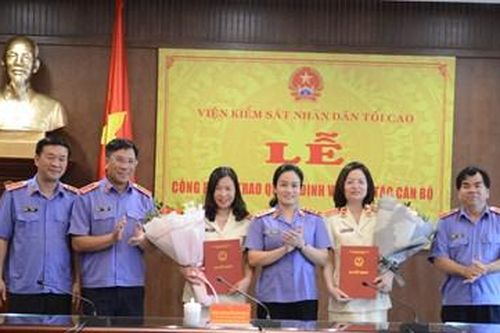 Bổ nhiệm lãnh đạo cấp phòng thuộc Vụ 5, Vụ 6, VKSND tối cao