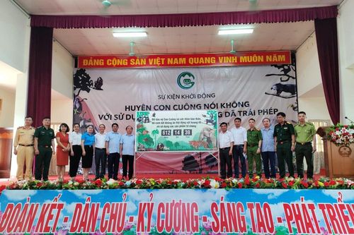 Khởi động Chương trình 'Nói không với sử dụng động vật hoang dã trái phép' ở Con Cuông